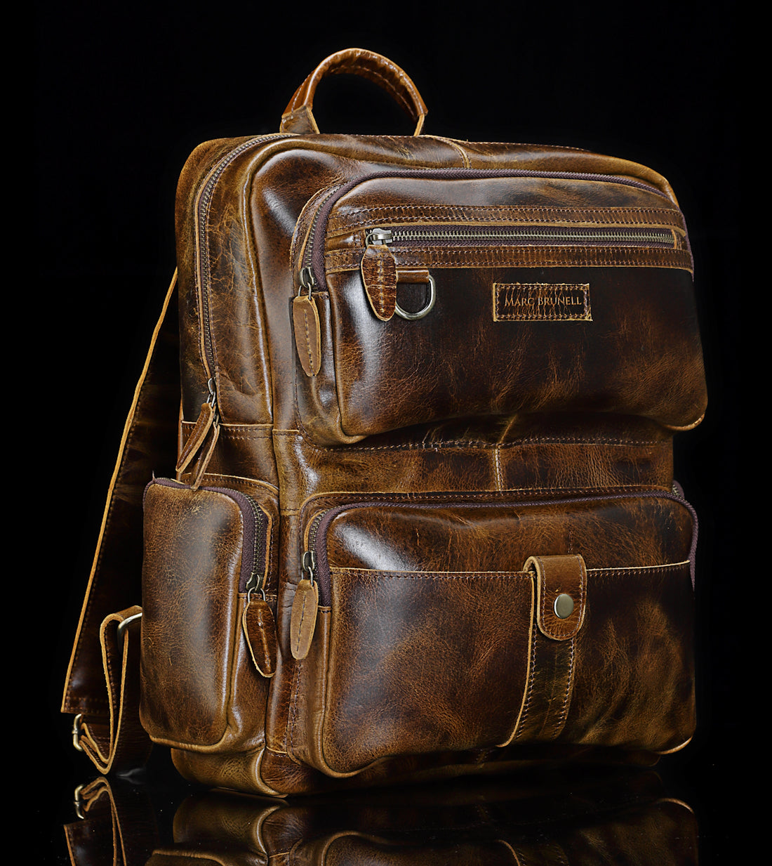bradley leather backpack Bradley Backpack – Marc Brunell